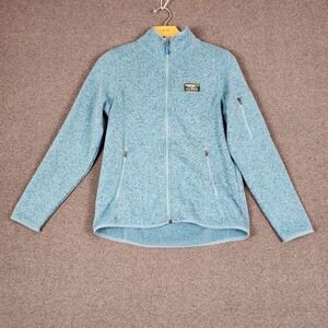 L.L.Bean‎ Women's Blue Fleece Zip Up Jacket Size S Pet Outdoor Activewear